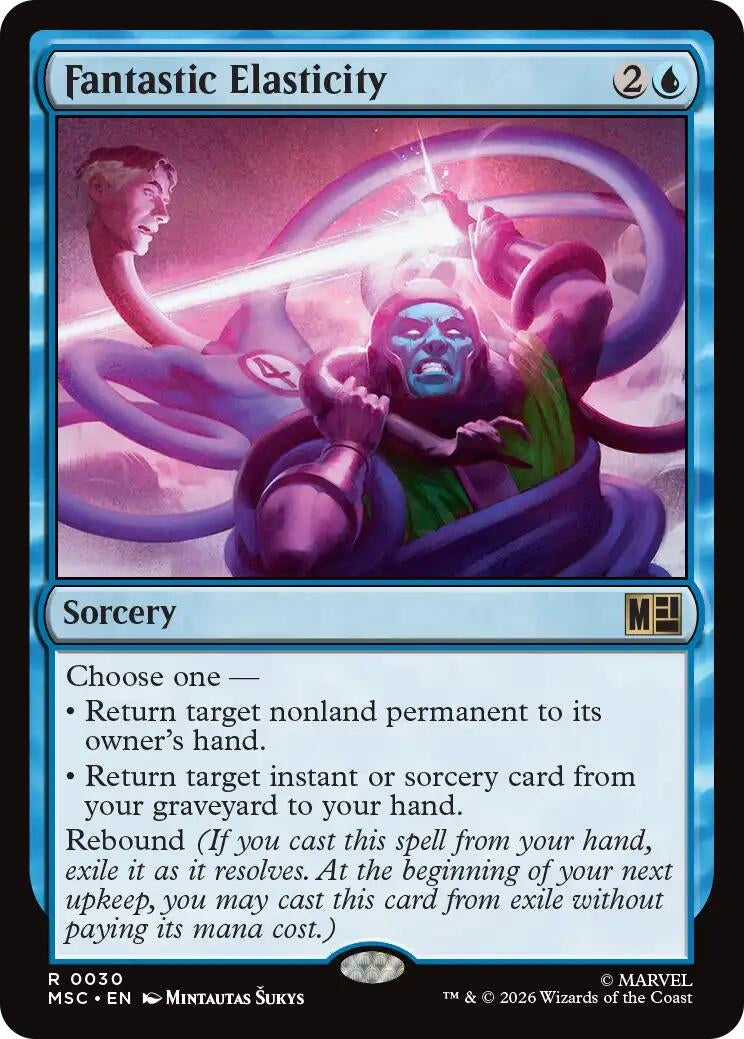 Image for Fantastic Elasticity (Surge Foil) (30) (Foil) (Commander: Marvel Super Heroes) (MSC) - Magic: The Gathering