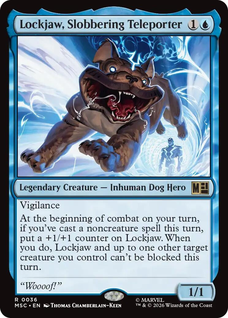 Image for Lockjaw, Slobbering Teleporter (36) (Commander: Marvel Super Heroes) (MSC) - Magic: The Gathering