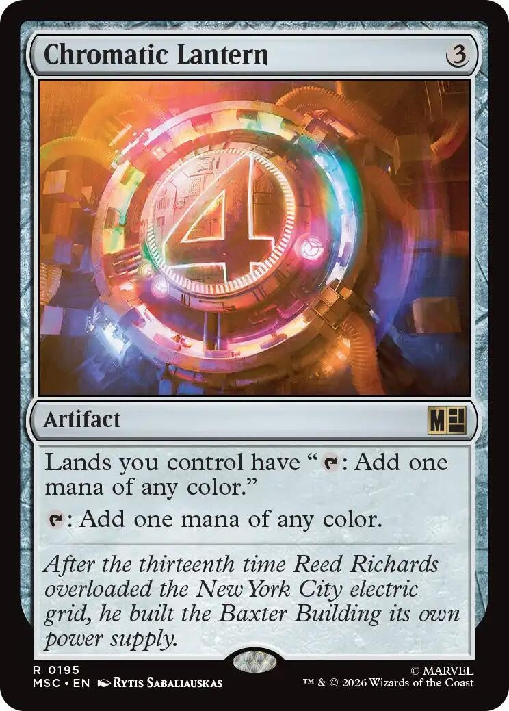 Image for Chromatic Lantern (195) (Commander: Marvel Super Heroes) (MSC) - Magic: The Gathering