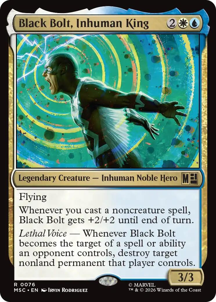 Image for Black Bolt, Inhuman King (76) (Commander: Marvel Super Heroes) (MSC) - Magic: The Gathering