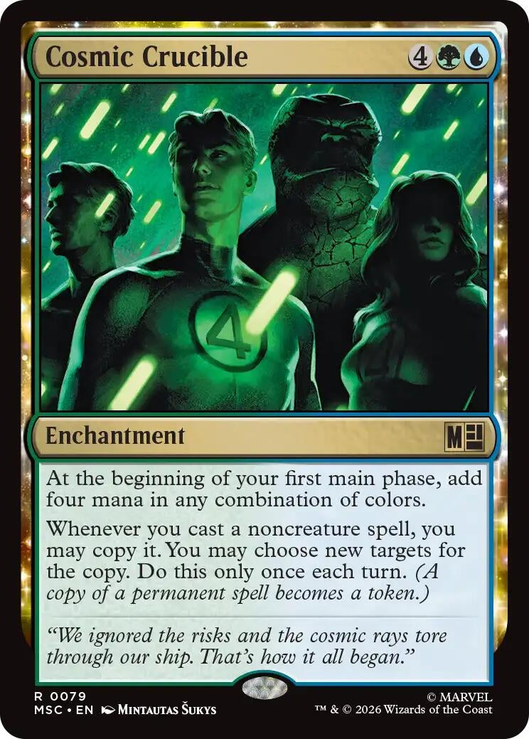 Image for Cosmic Crucible (Surge Foil) (79) (Foil) (Commander: Marvel Super Heroes) (MSC) - Magic: The Gathering