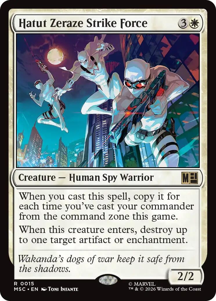 Image for Hatut Zeraze Strike Force (Surge Foil) (15) (Foil) (Commander: Marvel Super Heroes) (MSC) - Magic: The Gathering
