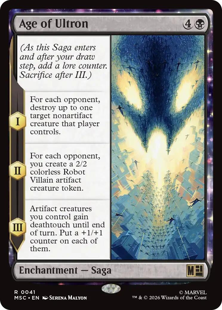 Image for Age of Ultron (Surge Foil) (41) (Foil) (Commander: Marvel Super Heroes) (MSC) - Magic: The Gathering