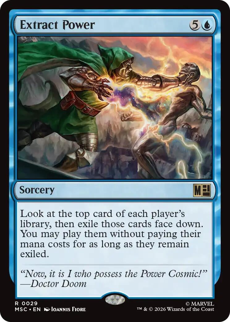 Image for Extract Power (Surge Foil) (29) (Foil) (Commander: Marvel Super Heroes) (MSC) - Magic: The Gathering