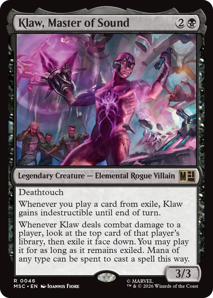 Image for Klaw, Master of Sound (46) (Commander: Marvel Super Heroes) (MSC) - Magic: The Gathering