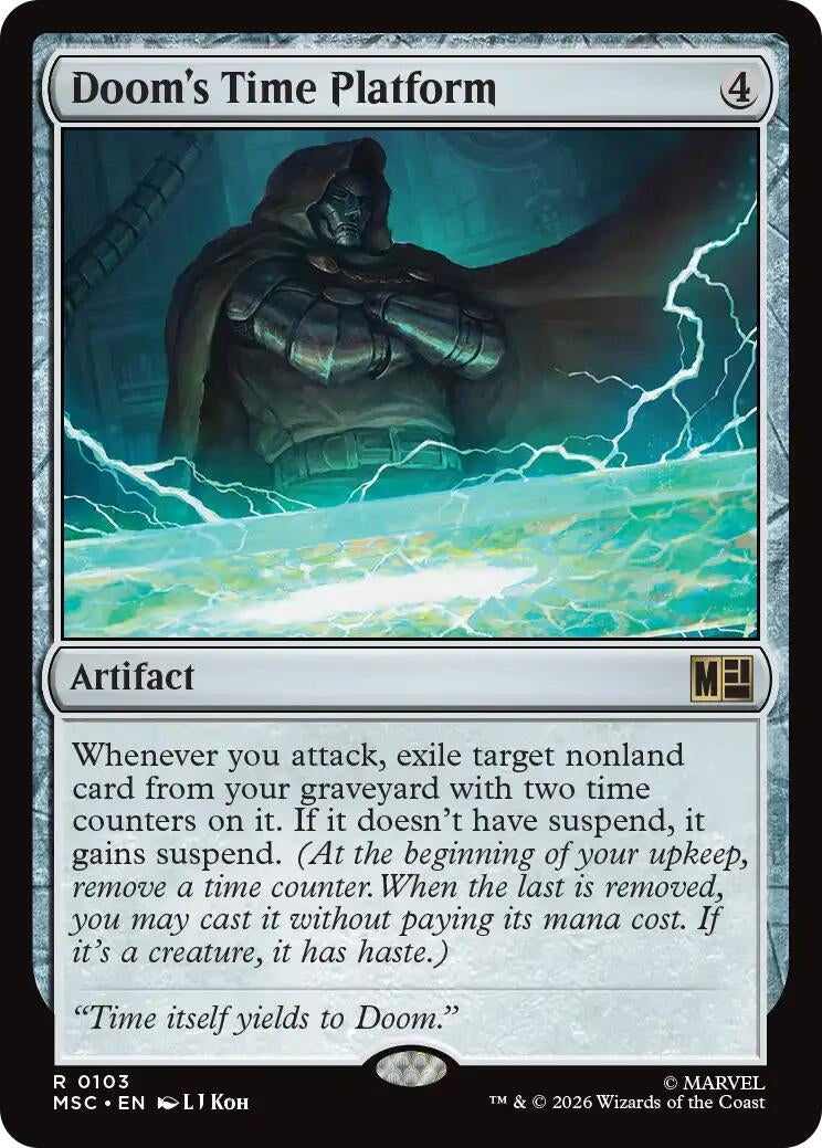 Image for Doom's Time Platform (103) (Commander: Marvel Super Heroes) (MSC) - Magic: The Gathering