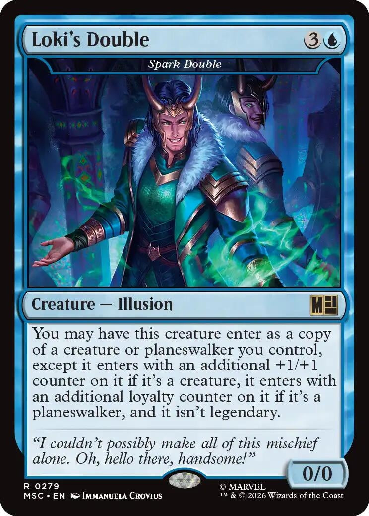 Image for Loki's Double - Spark Double (279) (Commander: Marvel Super Heroes) (MSC) - Magic: The Gathering