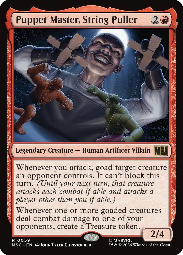 Image for Puppet Master, String Puller (Surge Foil) (59) (Foil) (Commander: Marvel Super Heroes) (MSC) - Magic: The Gathering
