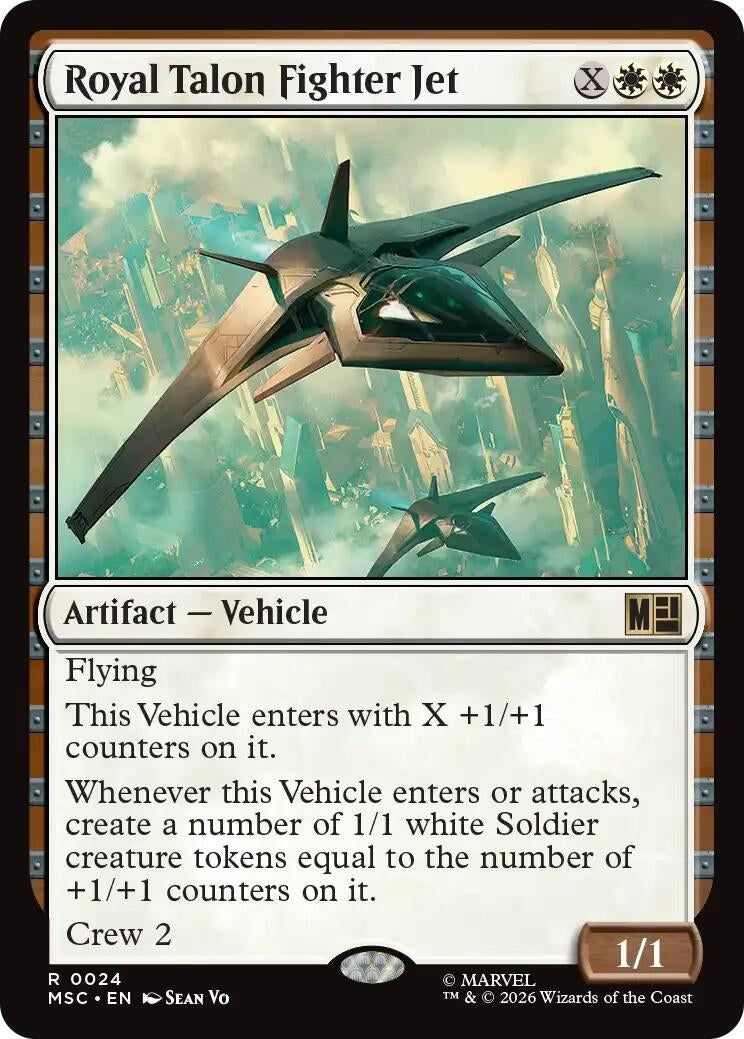 Image for Royal Talon Fighter Jet (24) (Commander: Marvel Super Heroes) (MSC) - Magic: The Gathering