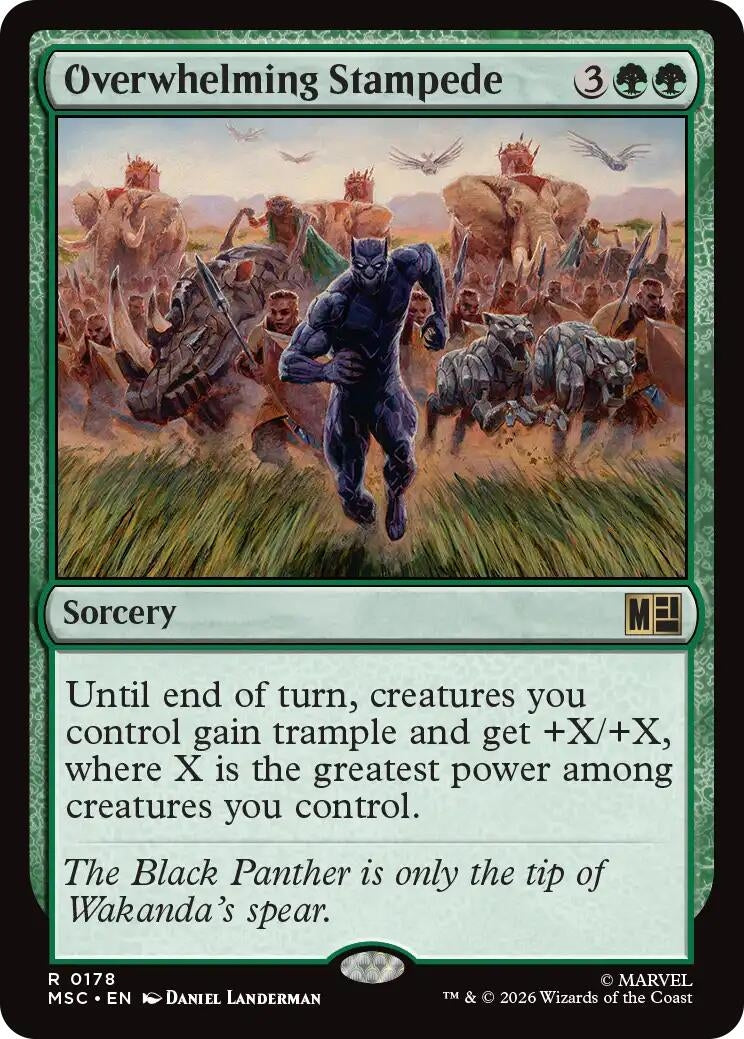 Image for Overwhelming Stampede (178) (Commander: Marvel Super Heroes) (MSC) - Magic: The Gathering