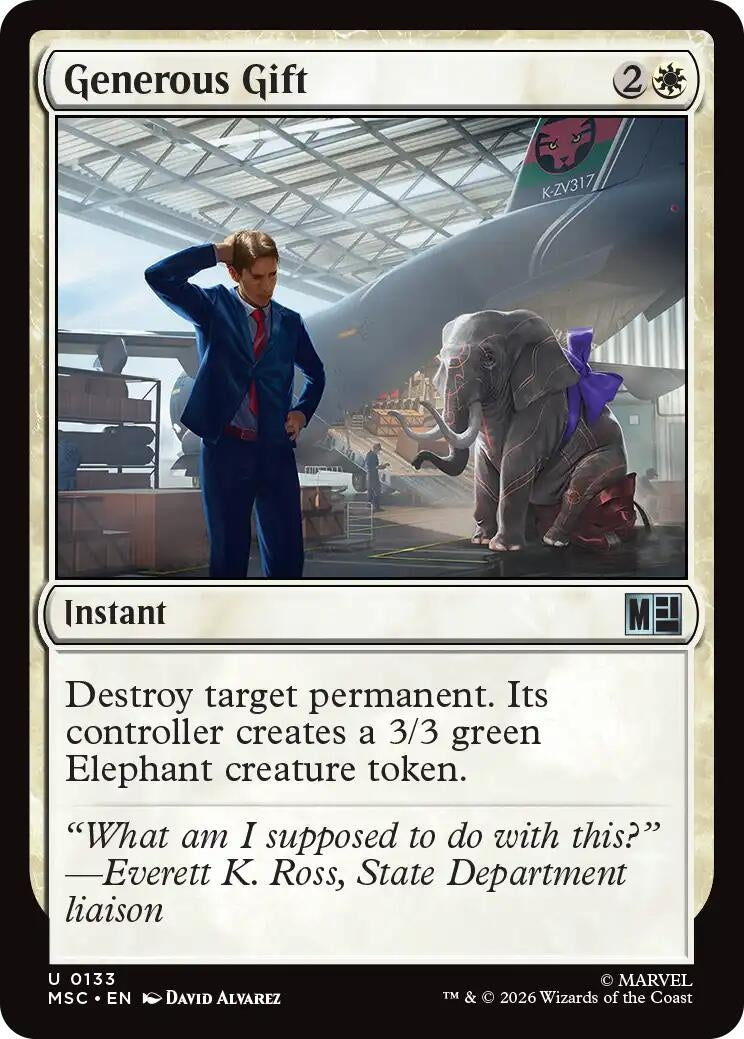 Image for Generous Gift (Surge Foil) (133) (Foil) (Commander: Marvel Super Heroes) (MSC) - Magic: The Gathering