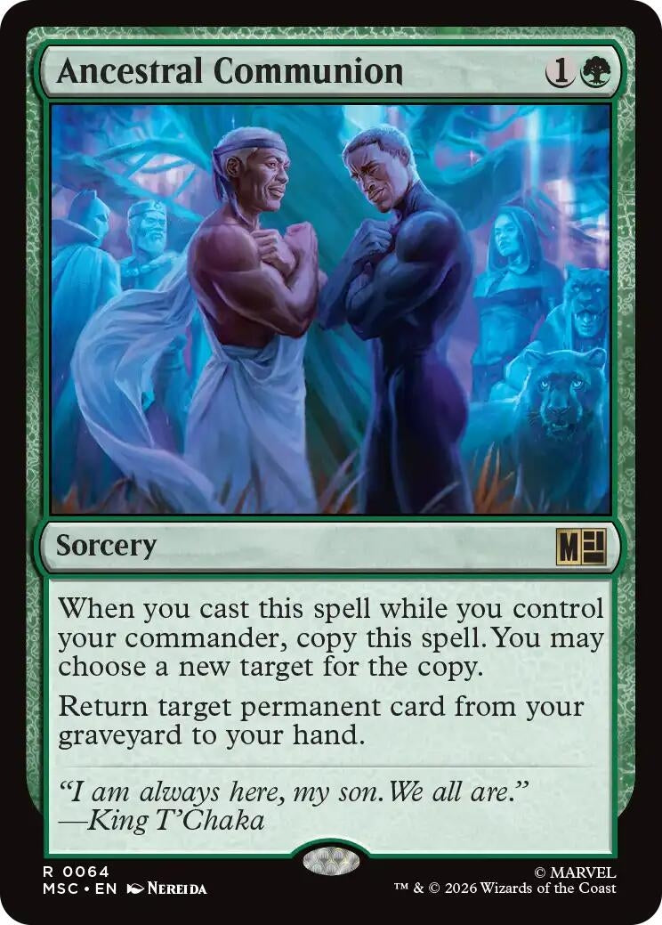 Image for Ancestral Communion (Surge Foil) (64) (Foil) (Commander: Marvel Super Heroes) (MSC) - Magic: The Gathering