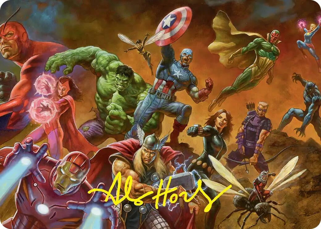 Image for Avengers Assemble! Art Card (Gold-Stamped Signature) (1) (Art Series: Marvel Super Heroes) (AAMSH) - Magic: The Gathering