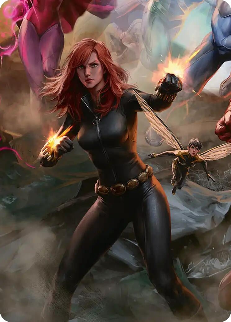 Image for Black Widow, Intel Expert Art Card (4) (Art Series: Marvel Super Heroes) (AAMSH) - Magic: The Gathering