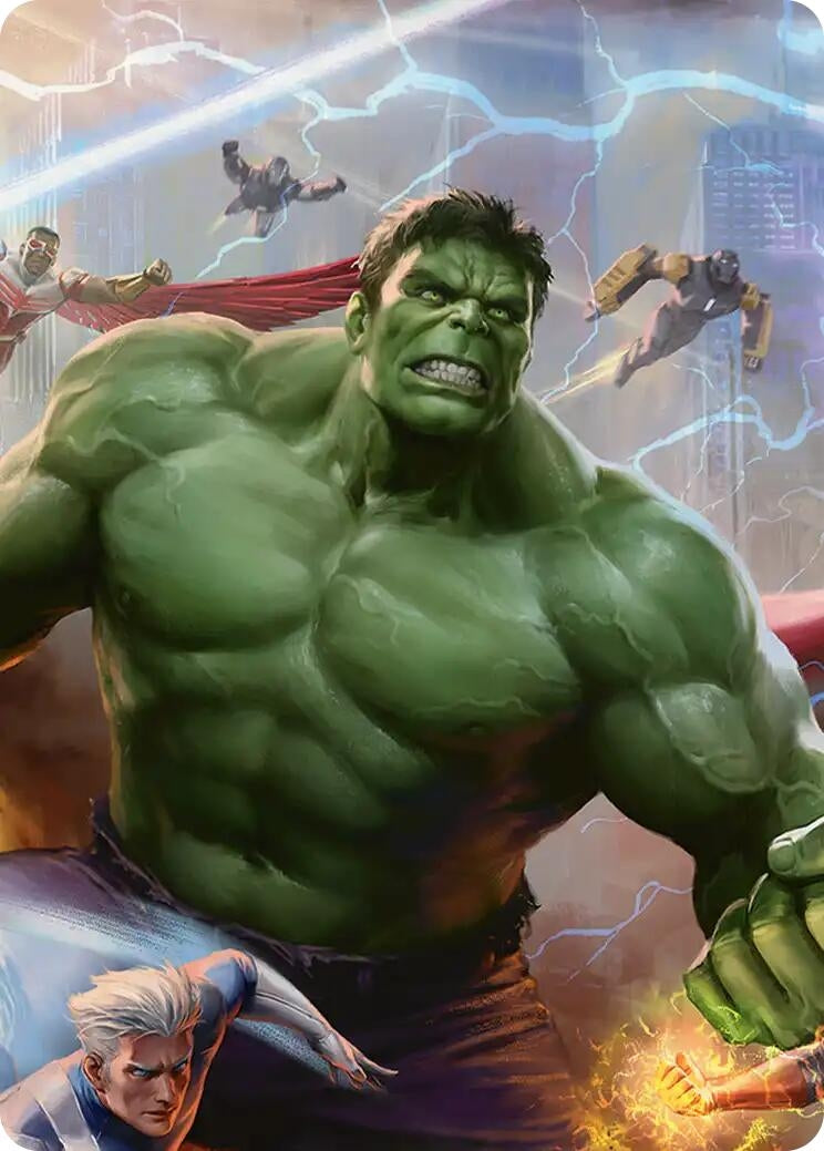 Image for Hulk, Always Angry Art Card (2) (Art Series: Marvel Super Heroes) (AAMSH) - Magic: The Gathering