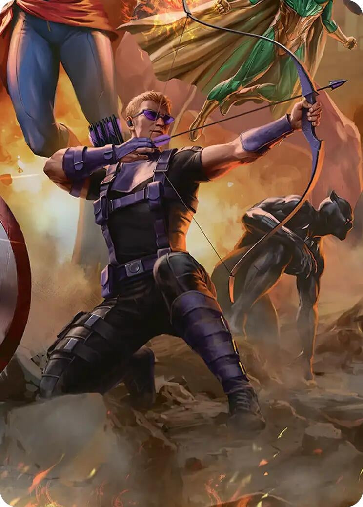 Image for Hawkeye, Trick Shot Art Card (6) (Art Series: Marvel Super Heroes) (AAMSH) - Magic: The Gathering