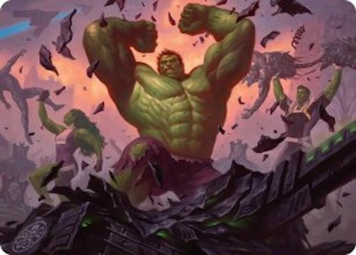 Image for HULK SMASH! Art Card (10) (Art Series: Marvel Super Heroes) (AAMSH) - Magic: The Gathering
