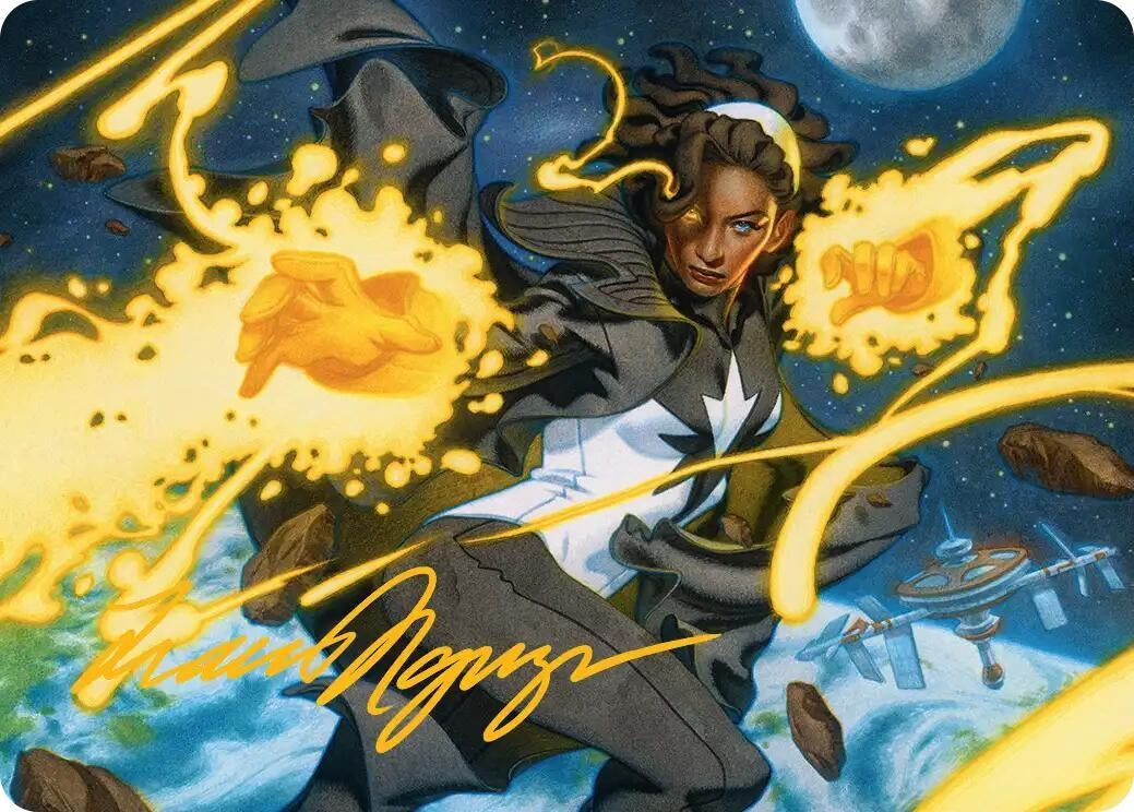 Image for Photon, Mighty Marvel Art Card (Gold-Stamped Signature) (34) (Art Series: Marvel Super Heroes) (AAMSH) - Magic: The Gathering
