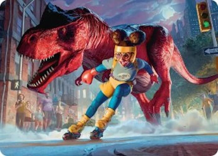 Image for Moon Girl and Devil Dinosaur Art Card (14) (Art Series: Marvel Super Heroes) (AAMSH) - Magic: The Gathering