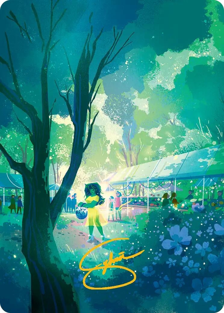 Image for Forest Art Card (Gold-Stamped Signature) (17) (Art Series: Marvel Super Heroes) (AAMSH) - Magic: The Gathering