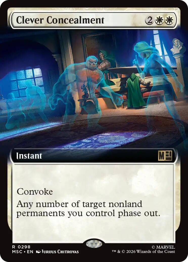 Image for Clever Concealment (Extended Art) (298) (Foil) (Commander: Marvel Super Heroes) (MSC) - Magic: The Gathering