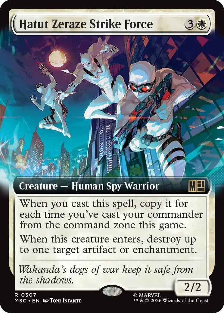 Image for Hatut Zeraze Strike Force (Extended Art) (307) (Commander: Marvel Super Heroes) (MSC) - Magic: The Gathering