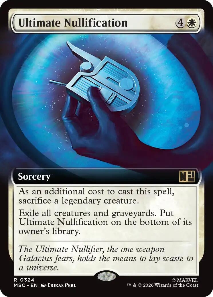 Image for Ultimate Nullification (Extended Art) (324) (Foil) (Commander: Marvel Super Heroes) (MSC) - Magic: The Gathering