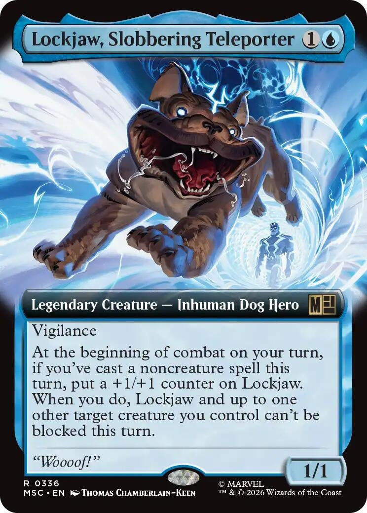 Image for Lockjaw, Slobbering Teleporter (Extended Art) (336) (Foil) (Commander: Marvel Super Heroes) (MSC) - Magic: The Gathering