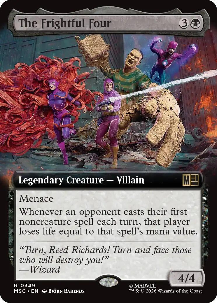 Image for The Frightful Four (Extended Art) (349) (Foil) (Commander: Marvel Super Heroes) (MSC) - Magic: The Gathering