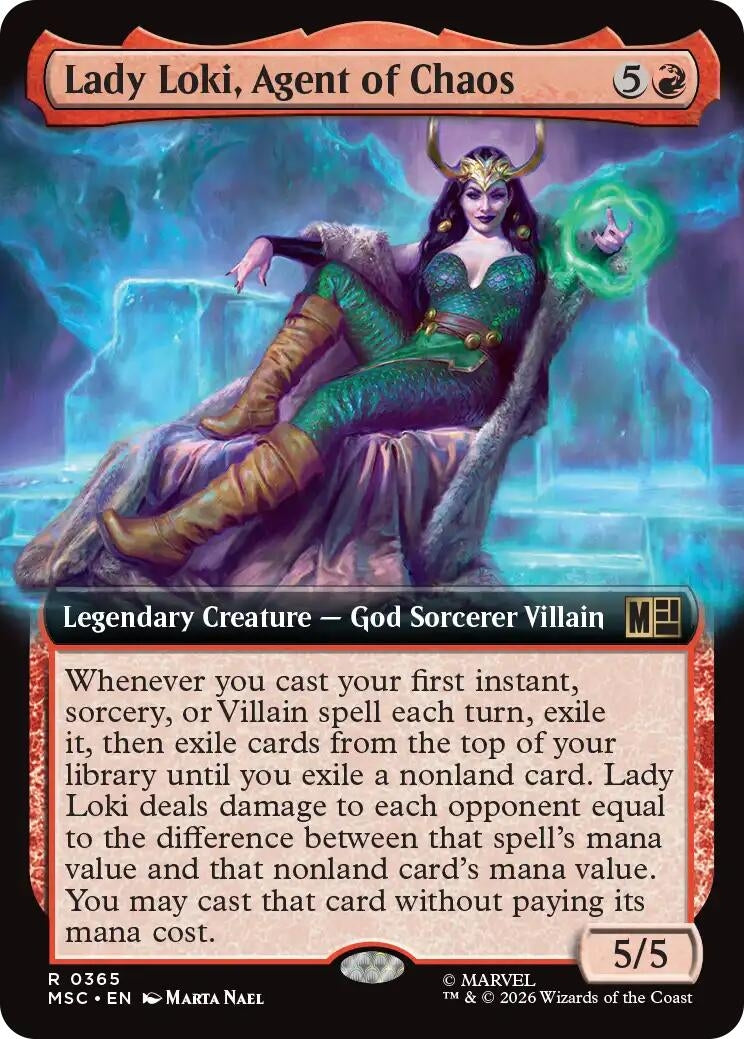 Image for Lady Loki, Agent of Chaos (Extended Art) (365) (Foil) (Commander: Marvel Super Heroes) (MSC) - Magic: The Gathering