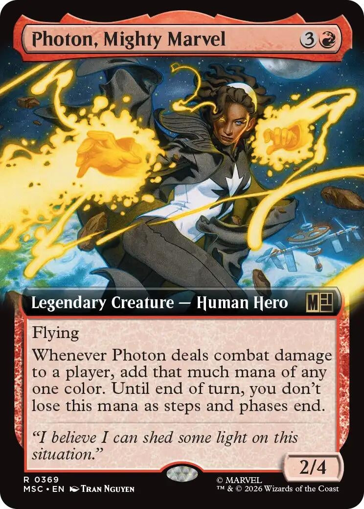Image for Photon, Mighty Marvel (Extended Art) (369) (Foil) (Commander: Marvel Super Heroes) (MSC) - Magic: The Gathering