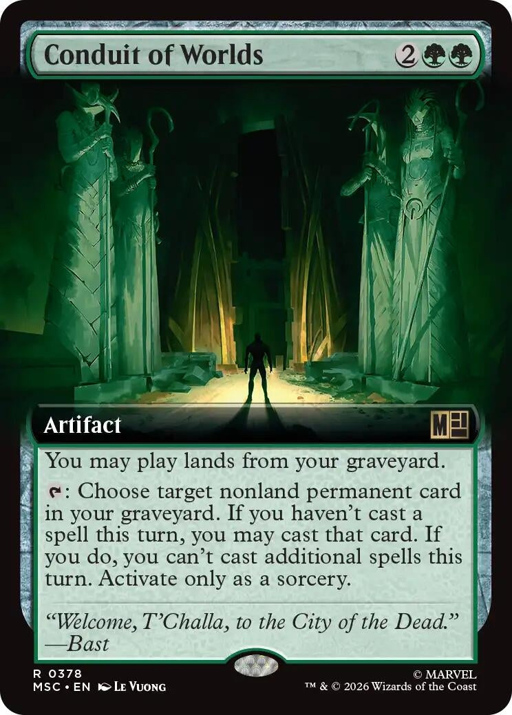 Image for Conduit of Worlds (Extended Art) (378) (Foil) (Commander: Marvel Super Heroes) (MSC) - Magic: The Gathering
