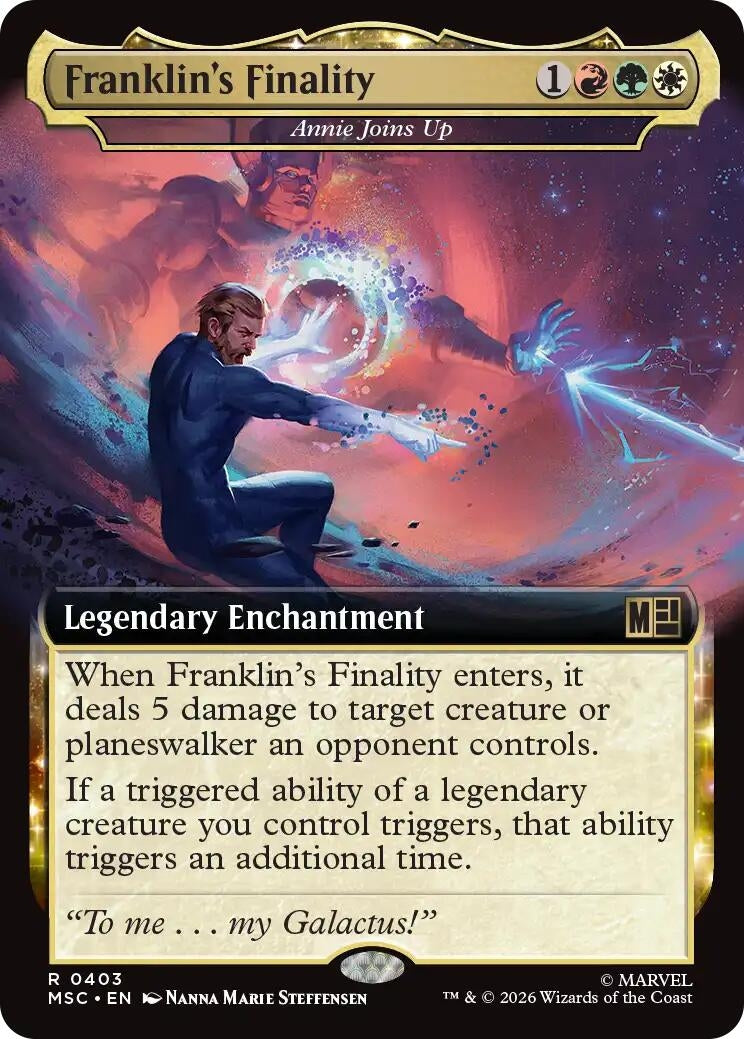 Image for Franklin's Finality - Annie Joins Up (Extended Art) (403) (Commander: Marvel Super Heroes) (MSC) - Magic: The Gathering