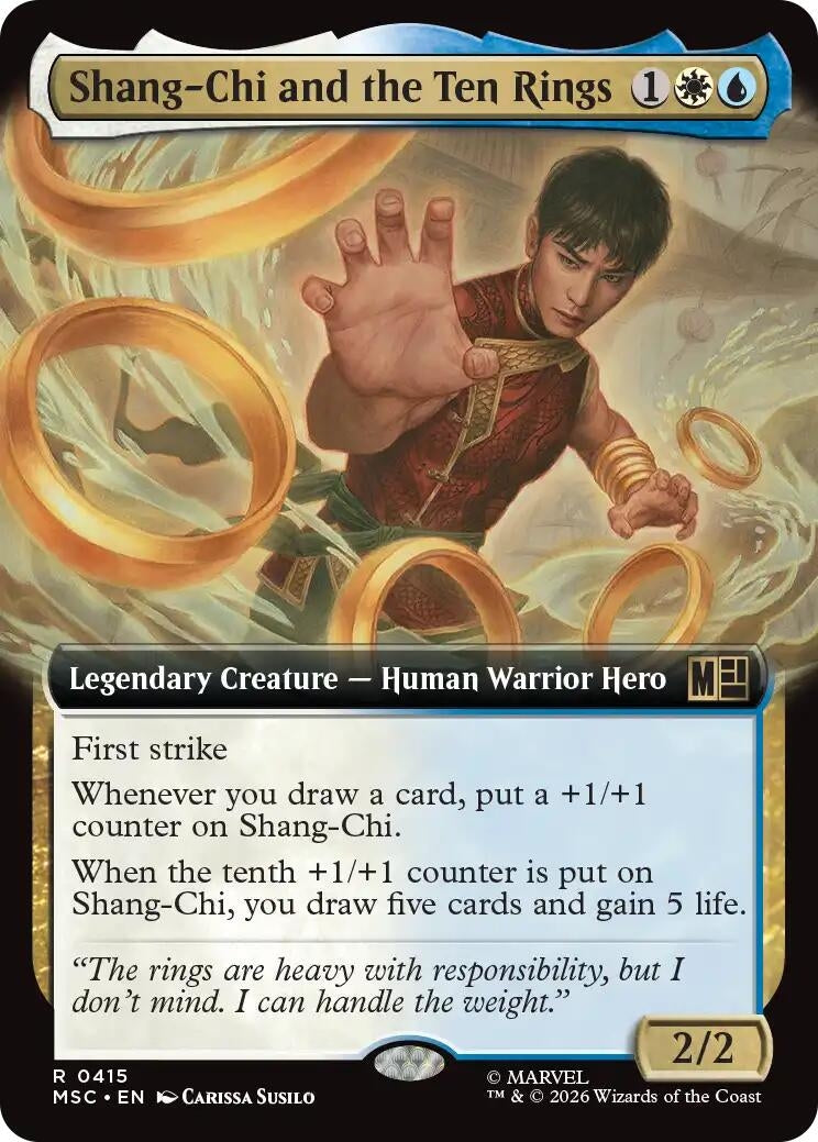 Image for Shang-Chi and the Ten Rings (Extended Art) (415) (Foil) (Commander: Marvel Super Heroes) (MSC) - Magic: The Gathering