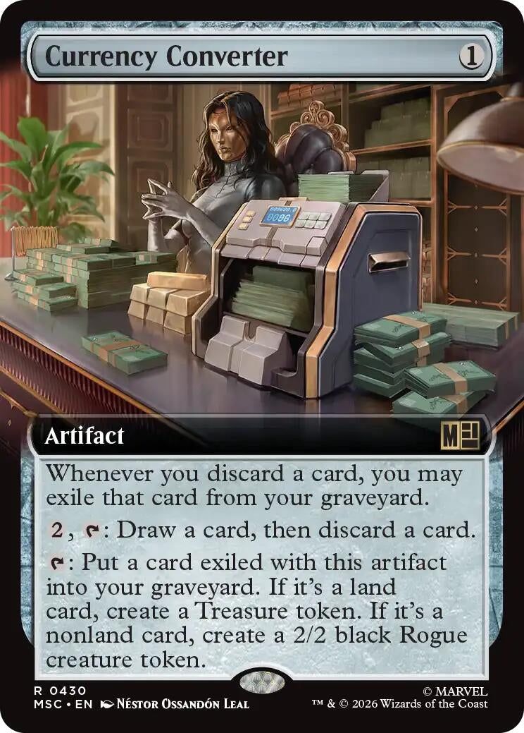 Image for Currency Converter (Extended Art) (430) (Commander: Marvel Super Heroes) (MSC) - Magic: The Gathering