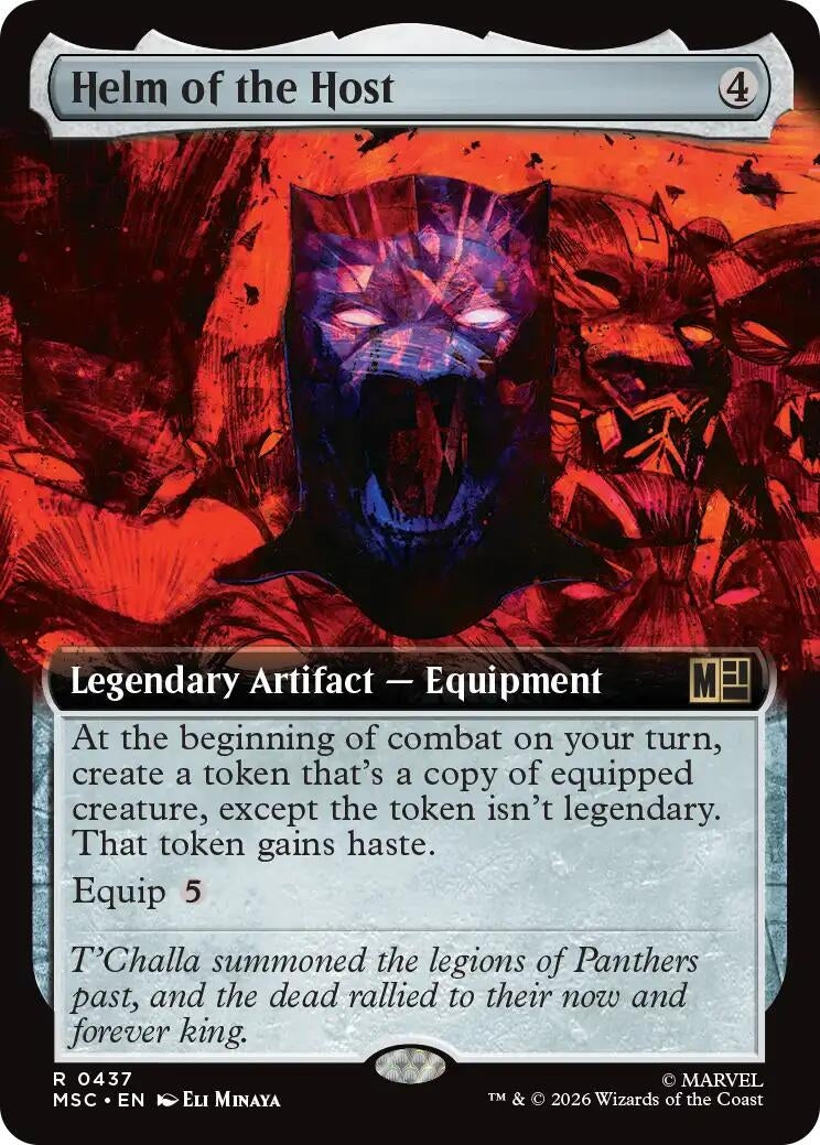 Image for Helm of the Host (Extended Art) (437) (Foil) (Commander: Marvel Super Heroes) (MSC) - Magic: The Gathering