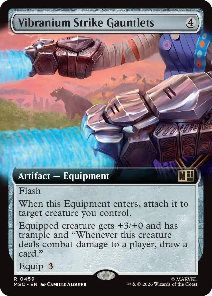 Image for Vibranium Strike Gauntlets (Extended Art) (459) (Foil) (Commander: Marvel Super Heroes) (MSC) - Magic: The Gathering