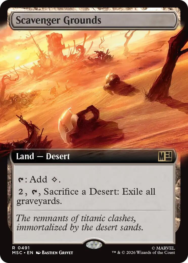 Image for Scavenger Grounds (Extended Art) (491) (Foil) (Commander: Marvel Super Heroes) (MSC) - Magic: The Gathering
