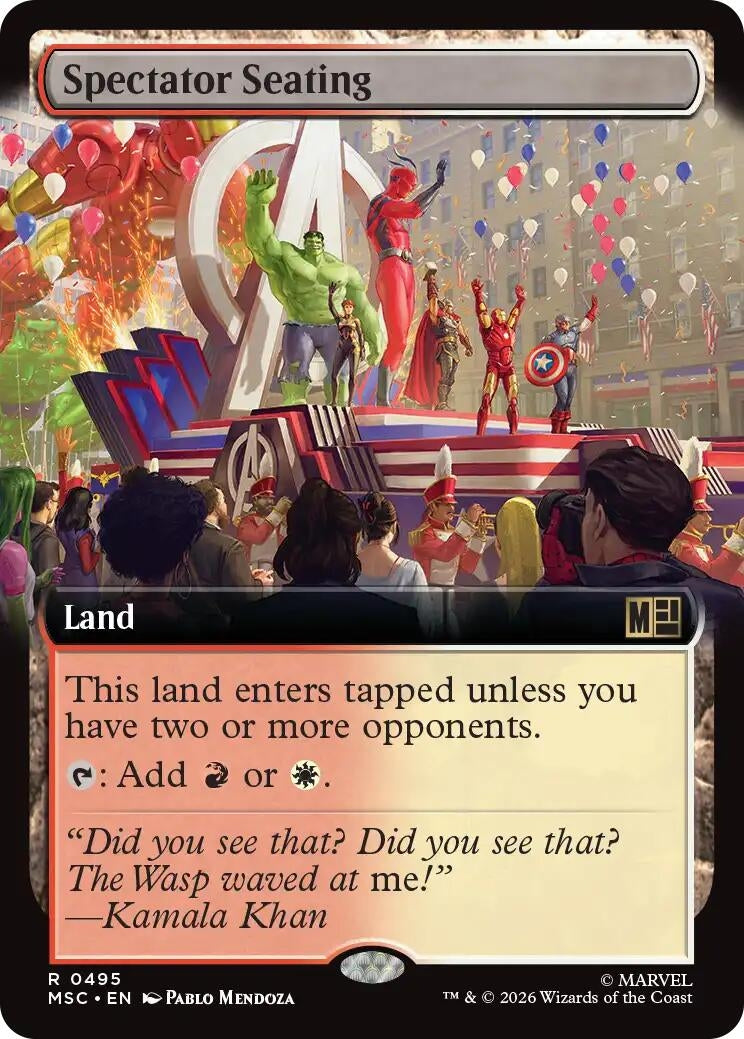 Image for Spectator Seating (Extended Art) (495) (Commander: Marvel Super Heroes) (MSC) - Magic: The Gathering