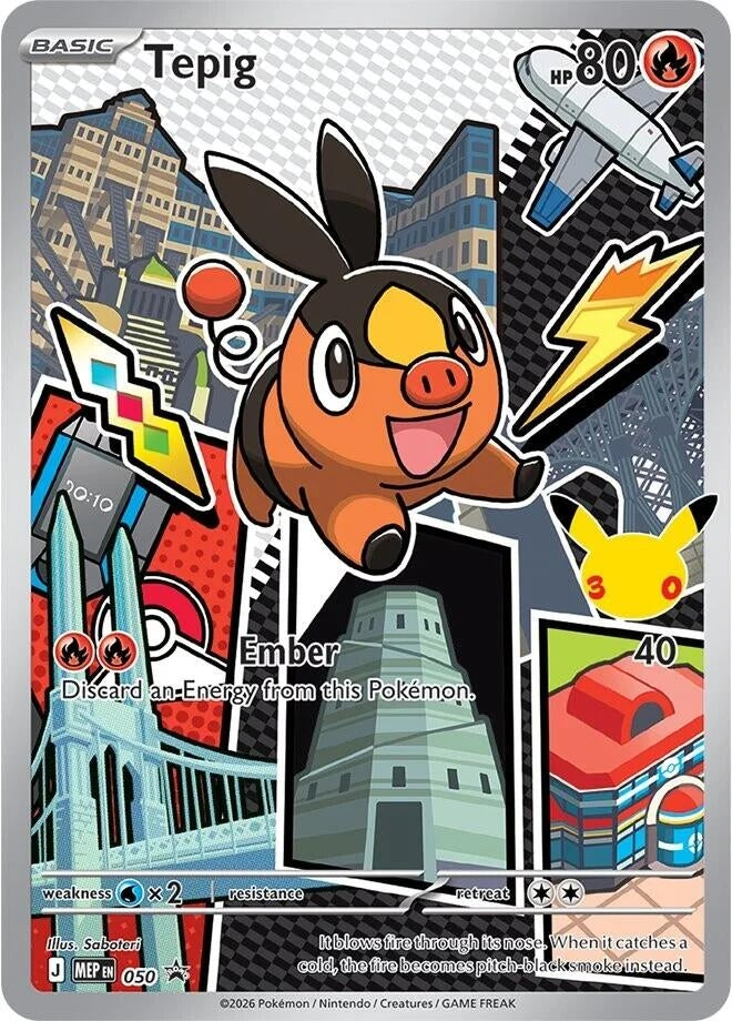 Tepig - 050 (050) (Holofoil) (ME: Mega Evolution Promo)