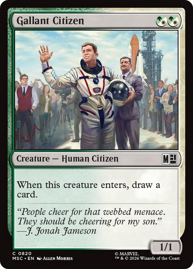 Image for Gallant Citizen (820) (Foil) (Commander: Marvel Super Heroes) (MSC) - Magic: The Gathering