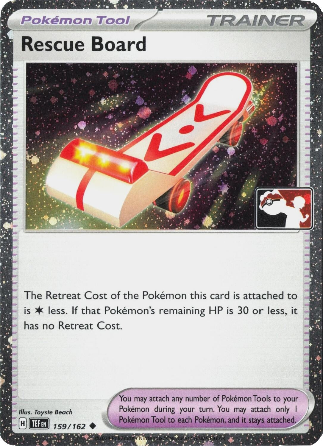 Image for Rescue Board - 159/162 (Cosmos Holo) (159/162) (Holofoil) (Prize Pack Series Cards) - Pokemon