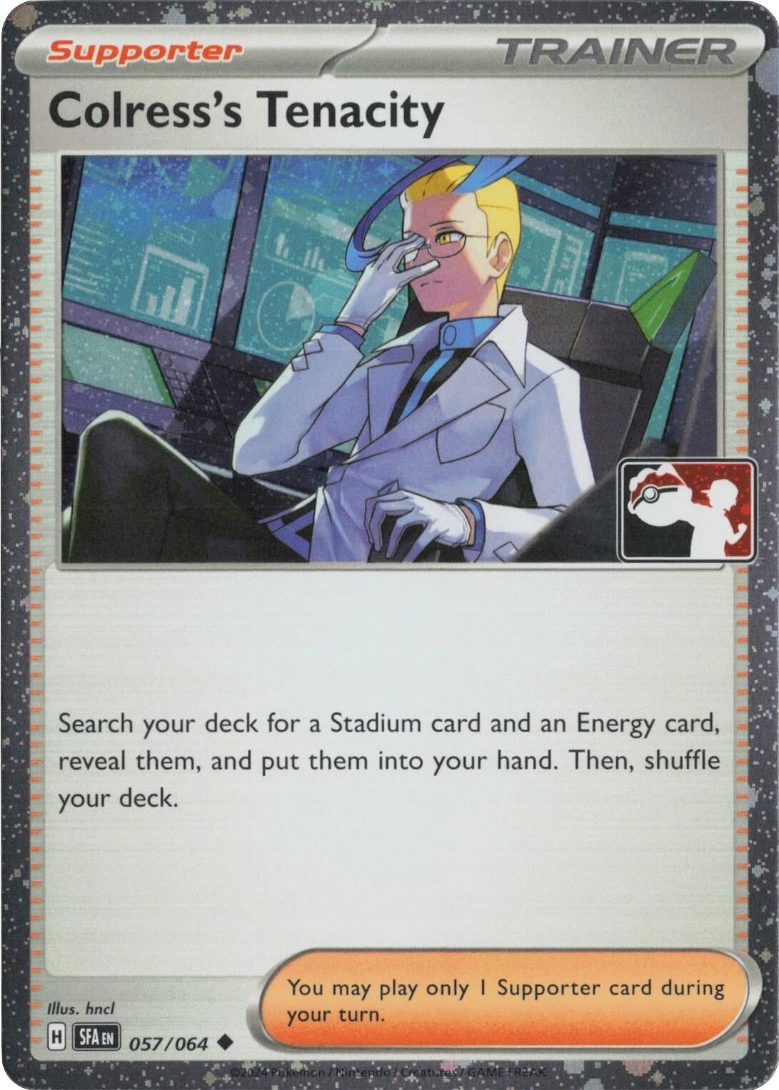 Image for Colress's Tenacity - 057/064 (Cosmos Holo) (057/064) (Holofoil) (Prize Pack Series Cards) - Pokemon