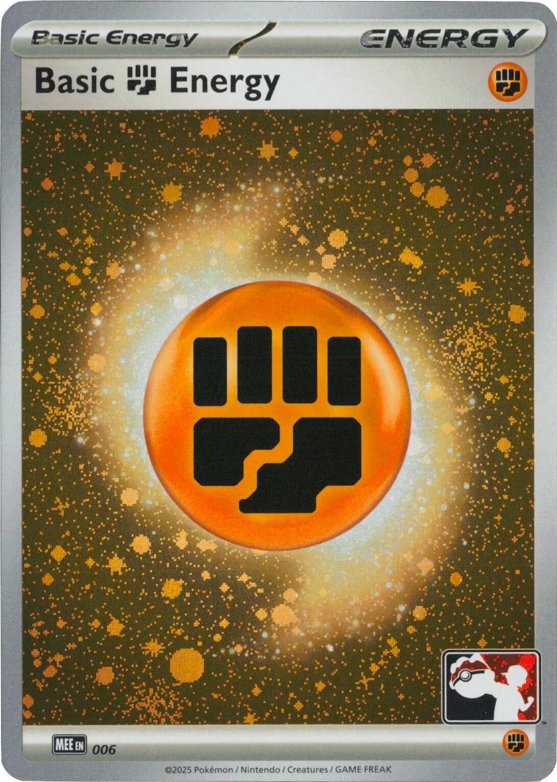 Image for Basic Fighting Energy - MEE 006 (Cosmos Holo) (006) (Holofoil) (Prize Pack Series Cards) - Pokemon