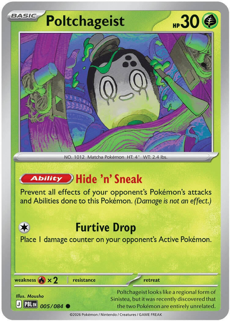Image for Poltchageist (005/084) (Reverse Holofoil) (ME05: Pitch Black) (ME05) - Pokemon