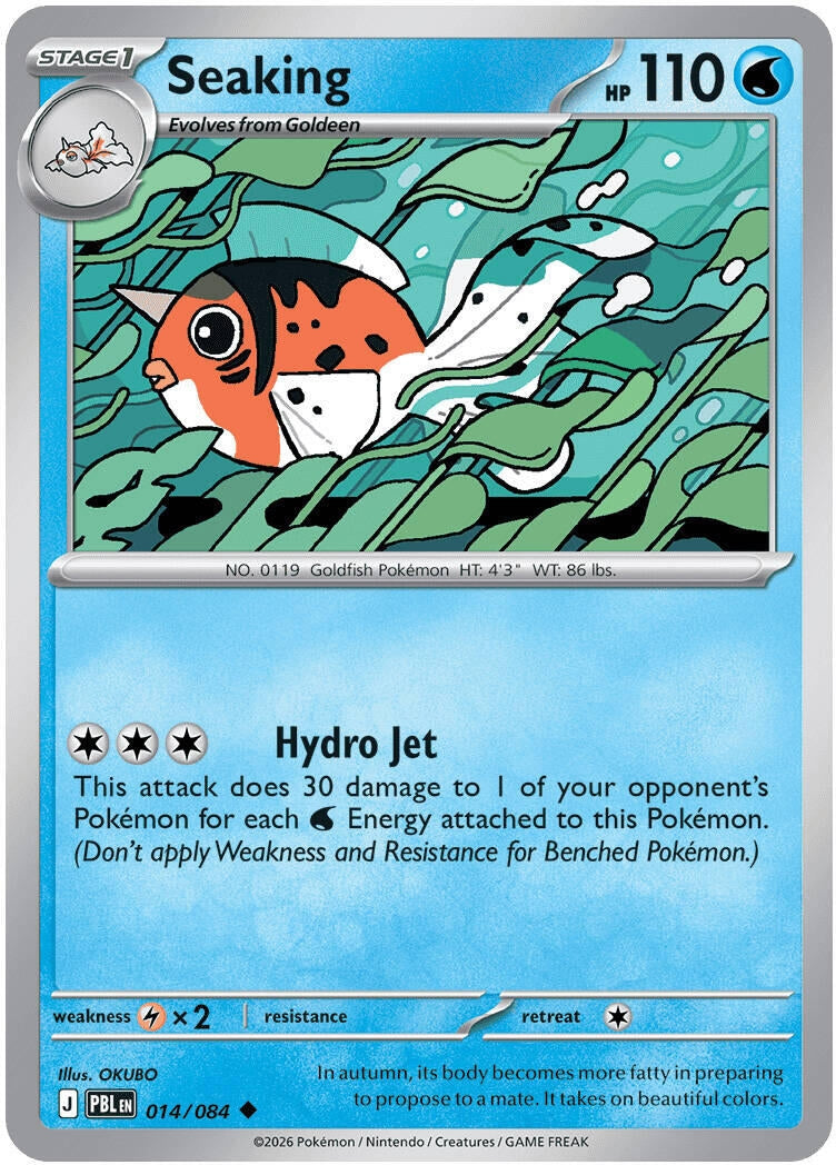 Image for Seaking (014/084) (Reverse Holofoil) (ME05: Pitch Black) (ME05) - Pokemon