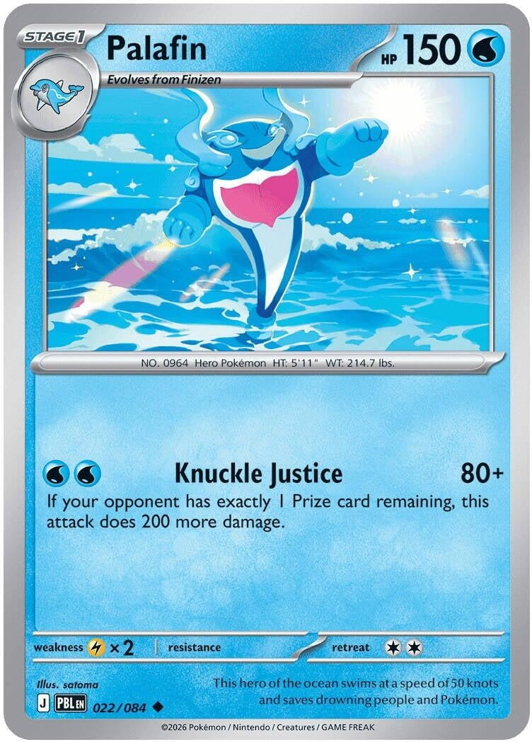 Image for Palafin (022/084) (Reverse Holofoil) (ME05: Pitch Black) (ME05) - Pokemon