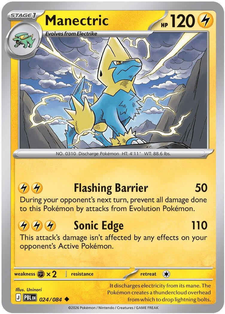 Image for Manectric (024/084) (Reverse Holofoil) (ME05: Pitch Black) (ME05) - Pokemon