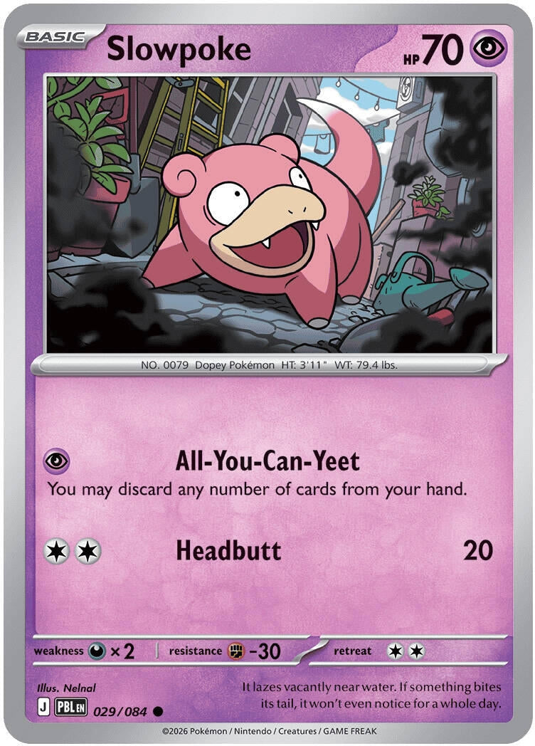 Image for Slowpoke (029/084) (Reverse Holofoil) (ME05: Pitch Black) (ME05) - Pokemon