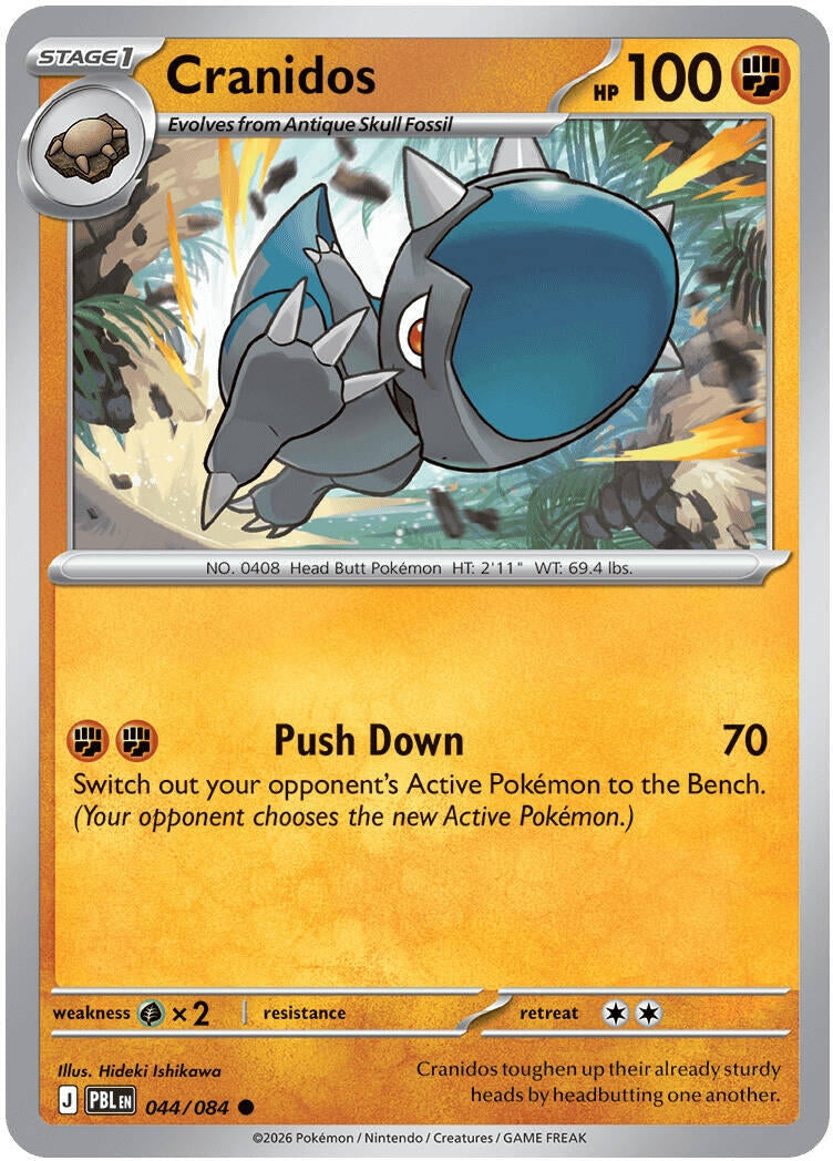 Image for Cranidos (044/084) (Reverse Holofoil) (ME05: Pitch Black) (ME05) - Pokemon